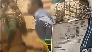 Busty fucks employee of Bodega Aurrera