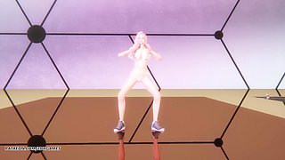 [mmd] Le Sserafim - Perfect Night Seraphine Sexy Naked Dance League of Legends Uncensored Hentai 4K