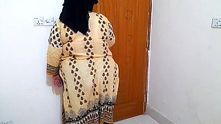 Egyptian Sexy Big Tits & Big Ass Office Worker Gets Fucked by Boss While Cleaning Office & Gets Promotion