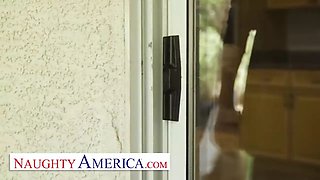 Naughty America - Kenzie Taylor knows how to stop a Fuck Him!!!