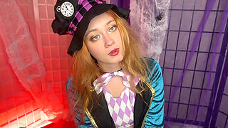 POV Stupid Slave Has to Lick Mad Hatter's Shoes with Saliva