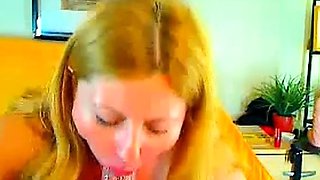 Big-Titted Romanian Granny Plays with Sex Toy on Webcam