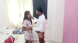 Indian College Teacher Kavita Fuck With Tatya Student 18+