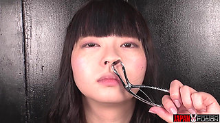 Himeka Takahoshi Digs and Licks Her Snot on Fixed Cam