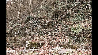 Bad Watcher Caught a Redhead MILF Pissing in the Woods and He Bangs Her in the Ass