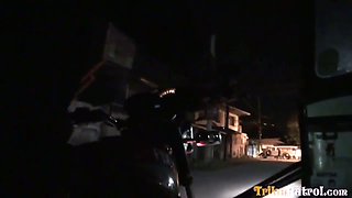 Filipina streetwalker sucks a mean dick and gets creampied