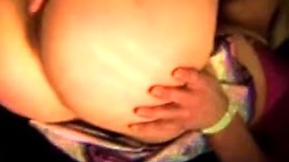 Tight sweet clit and ass solo toy fun