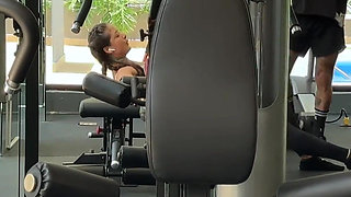 A Sweaty, Strong Guy at the Gym Asks a Neighbor in the Building to Smell His Cock so He Can Fuck Her Later.