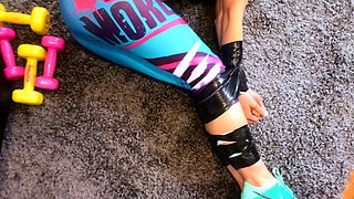 slut his tall blonde fetish flashing ass on live webcam