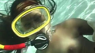 Asian Scuba Pool Fuck