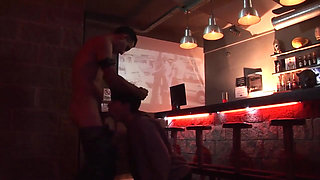Anal sex in a bar