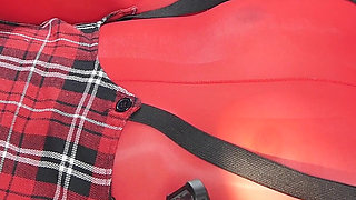 Elena Clarck Full Red Encasement Sex