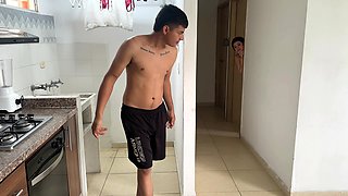 My Sexy Big Ass Stepsister Surprises Me with Her Panties, the Very Horny Girl Sucks My Delicious Cock