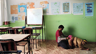 Desi Village College Couples Fucking in Classroom