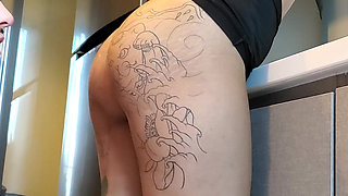 Asian College Girl First Sex on a Kitchen Table