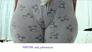 Camel Toe in Pajamas Close up