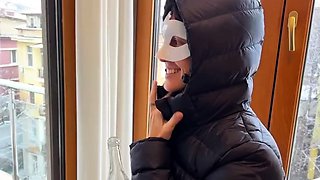 PissPlay Bruce And Morgan Bottle Fucking In The Snow