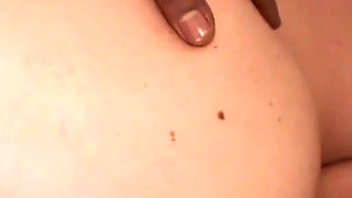 Maggie Matthews has interracial sex wanking and sucking big black cock