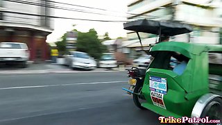 Pinay For Sex Takes Kinky Hot Cum Soaking At Trike Patrol