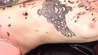 Submissive Kitty Takes Dildo in Her Mouth & Pussy