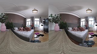 Cheating Housewives Experiment W Double Pussy Penetration (Dpp) - Kaira Love & Tiffany Blue Behind The Scenes Vr Video Part One