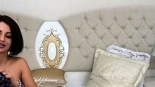 Blonde tight pussy babe solo toy fun in glamour masturbation