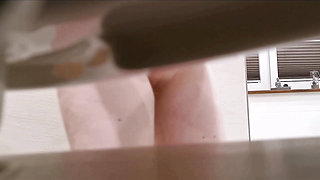 Wife preparing for shower