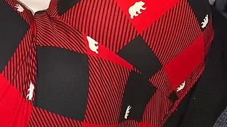Melove Sexy Butt in Tight Red & Black Pants