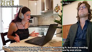 Italian Stepsister Elisa Talks Dirty with Stepbrother - Big Tits Teen Fucked Hard