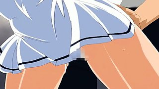 Stacked hentai schoolgirl eager to satisfy her lust for cock