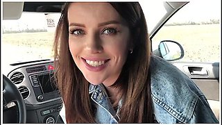 Luna Roulette - She Gave Her First Blowjob In Car