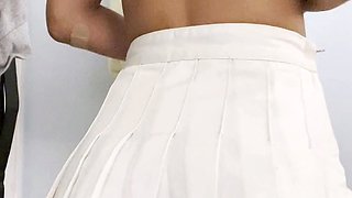 Hot blonde glamour babe solo plays to pleasure her hot body