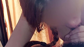 Stepsister with nice breasts proposed an extreme challenge to end up fucking