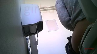 New Mix of 8 Girls caught Peeing at Church - Public cut