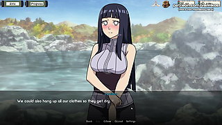 Naruto: Kunoichi Trainer - 18yo Teen Hinata Hyuga Jerks Off Old Man's Cock - #1