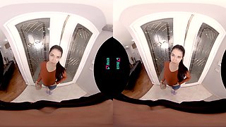 The Best Delivery I Ever Made! - Young Skinny Brunette In Bed