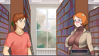 Bulma's wild adventure in a steamy hentai visual novel with big tit milf action