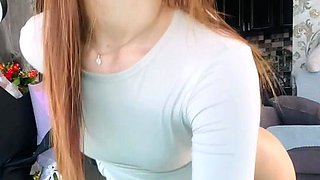 Blonde tight pussy babe solo toy fun in glamour masturbation