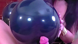 A Balloon Office Footjob for the Boss 4K