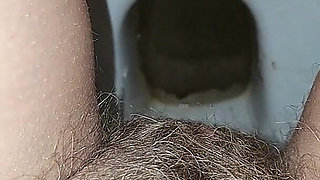 Big Load of Pee From Hairy Pussy