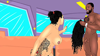 Big booty Queen Puerto Rico vs Harlem King bbc