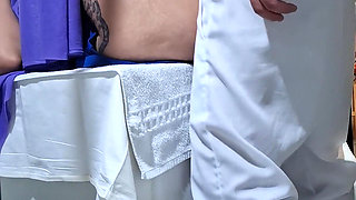 The Gynecological Exam Ends with the Patient's Orgasm and the Doctor's Cumshot.