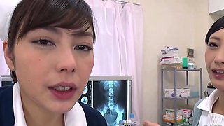 Beautiful Japanese Nurses love to suck cock