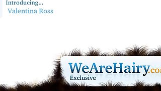 Valentina Ross extra hairy MILF solo