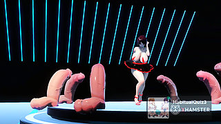 mmd r18 HI-Fi-RAVER CUM VER swallow big dick and big tits ebony milf ntr fuck hard swallow cum 3d hentai