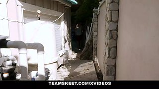 Petite whore Lola Fae caught stepmommy's lover