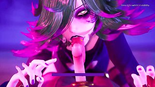 3D hentai with cock sucking action from femdom mistress and witches in faphouse
