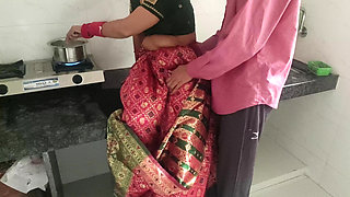 Unsatisfied Girl Has an affair and fucked hard with neighbour on kitchen platform