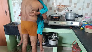House Maid Fucking in Kitchen Slap