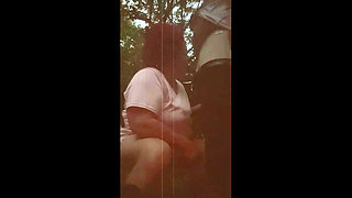BBW Blowjob Outdoors